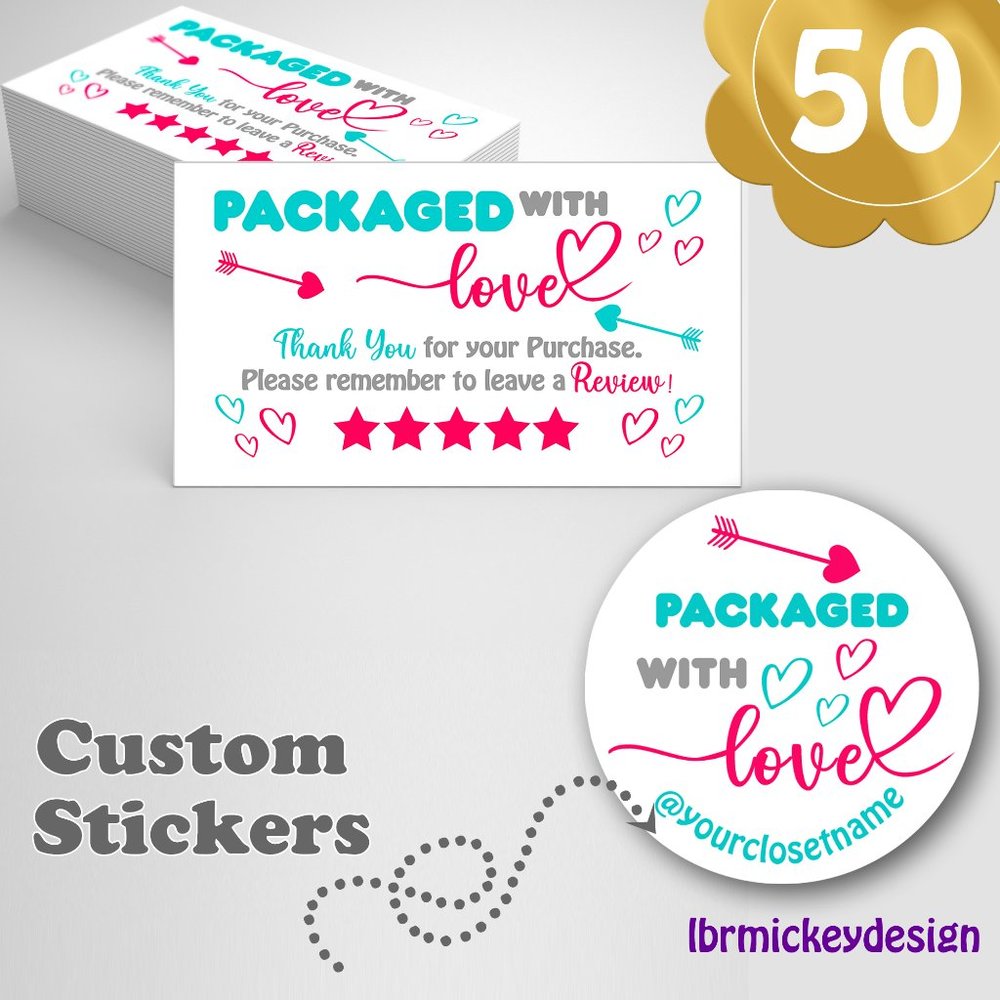 Thank you cards & Stickers